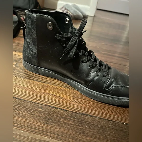 Louis Vuitton,Pre-owned Trainer Sneaker Boot High Leather High Trainers In Black - Picture 4 of 8